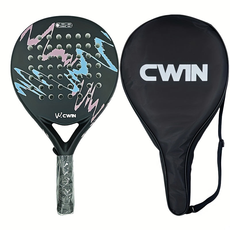 Carbon Fibre Padel Racket – Soft EVA Core – Lightweight with Carry Bag