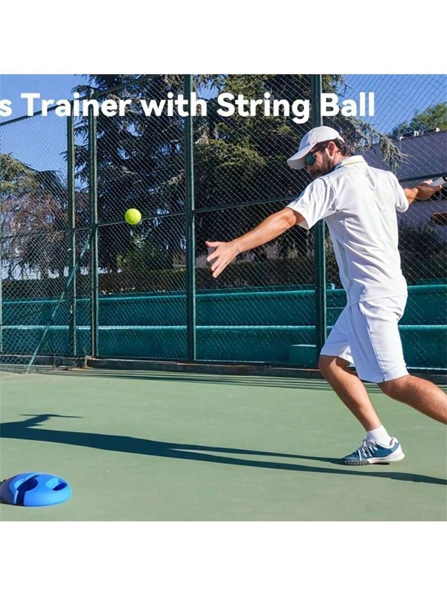 Professional Tennis Rebound Trainer – Solo Practice Tool for Adults & Beginners (PE Base)