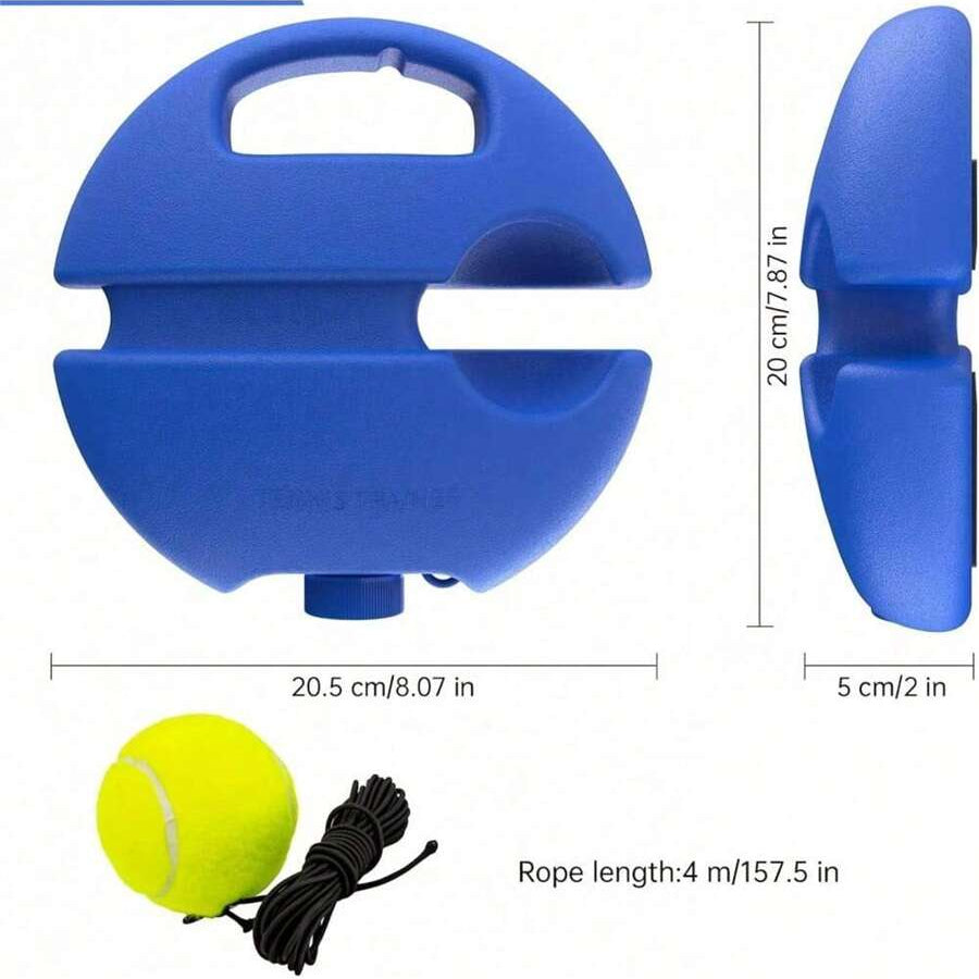 Professional Tennis Rebound Trainer – Solo Practice Tool for Adults & Beginners (PE Base)