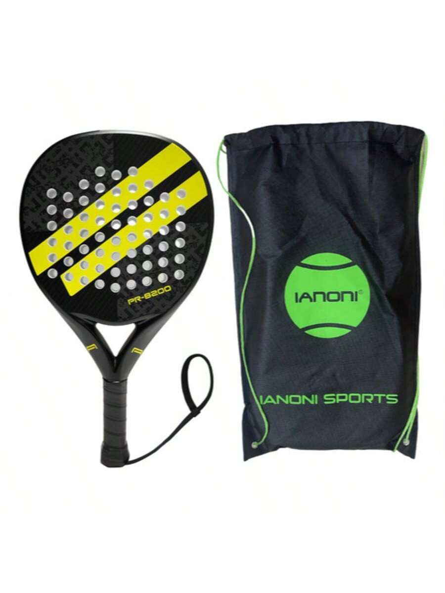 Carbon Fibre Padel Racket – Soft EVA Core – Lightweight Paddle with Carry Bag