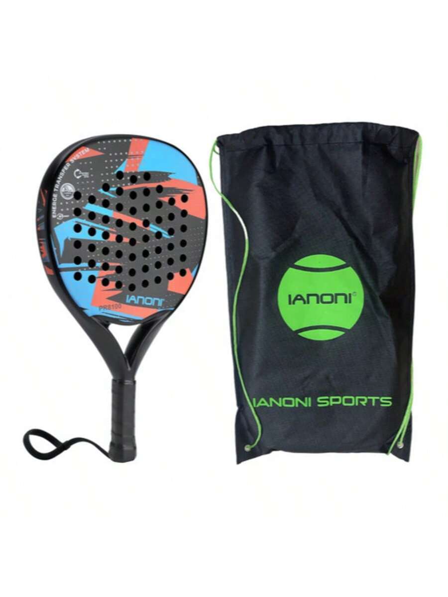 Carbon Fibre Padel Racket – Soft EVA Core – Lightweight Paddle with Carry Bag