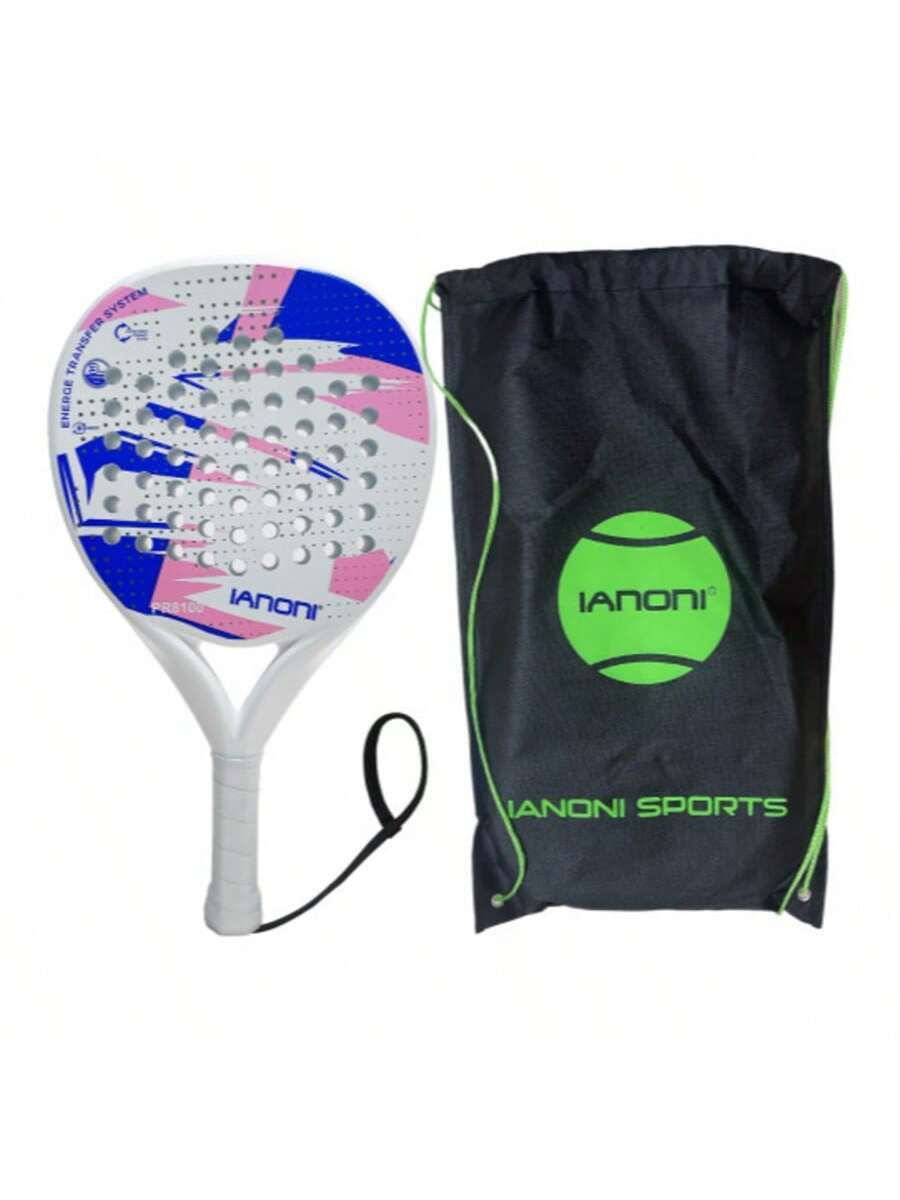 Carbon Fibre Padel Racket – Soft EVA Core – Lightweight Paddle with Carry Bag