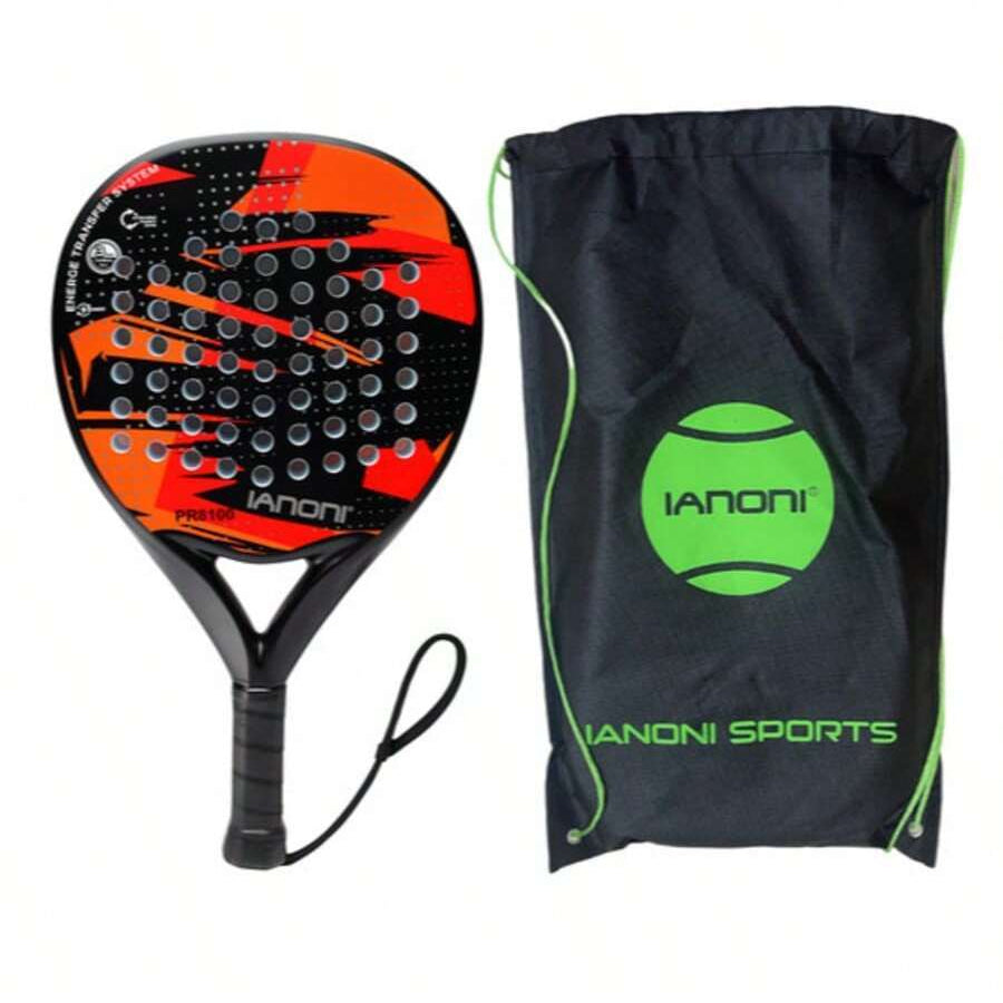 Carbon Fibre Padel Racket – Soft EVA Core – Lightweight Paddle with Carry Bag
