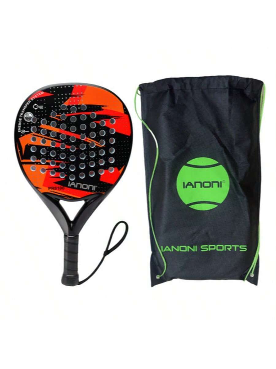 Carbon Fibre Padel Racket – Soft EVA Core – Lightweight Paddle with Carry Bag