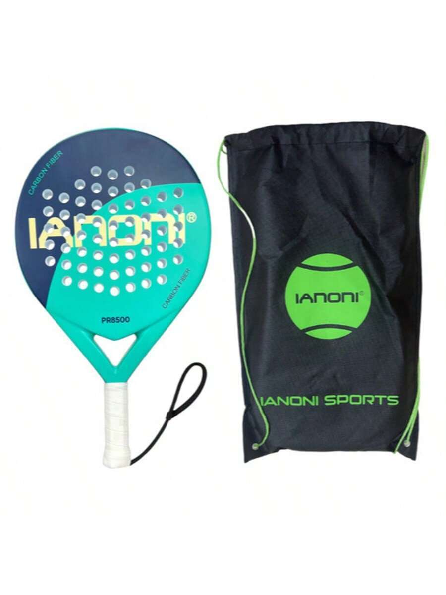 Carbon Fibre Padel Racket – Soft EVA Core – Lightweight Paddle with Carry Bag