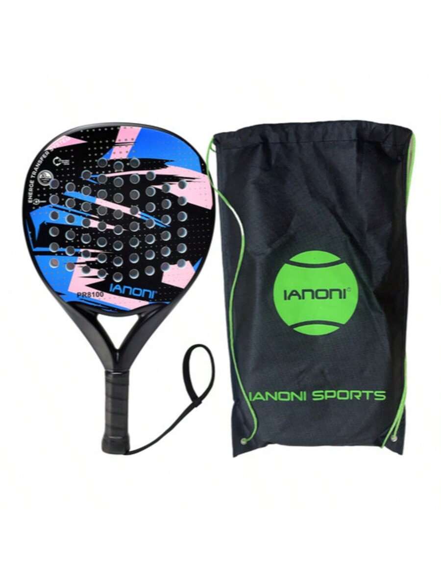 Carbon Fibre Padel Racket – Soft EVA Core – Lightweight Paddle with Carry Bag