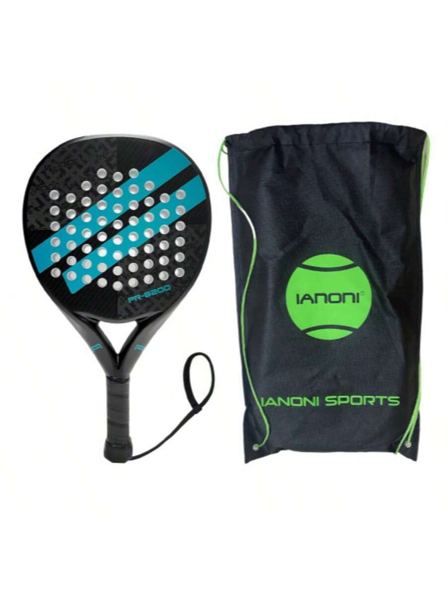 Carbon Fibre Padel Racket – Soft EVA Core – Lightweight Paddle with Carry Bag