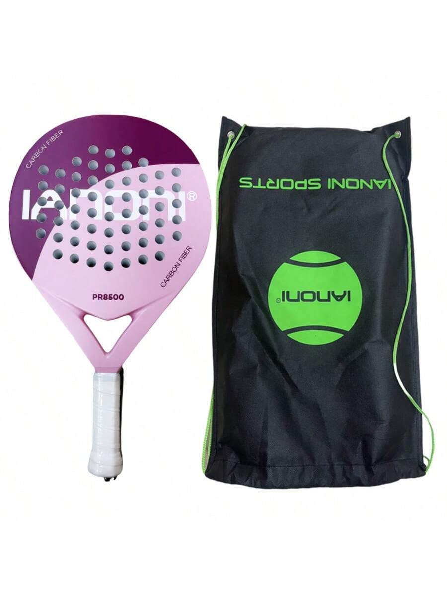 Carbon Fibre Padel Racket – Soft EVA Core – Lightweight Paddle with Carry Bag