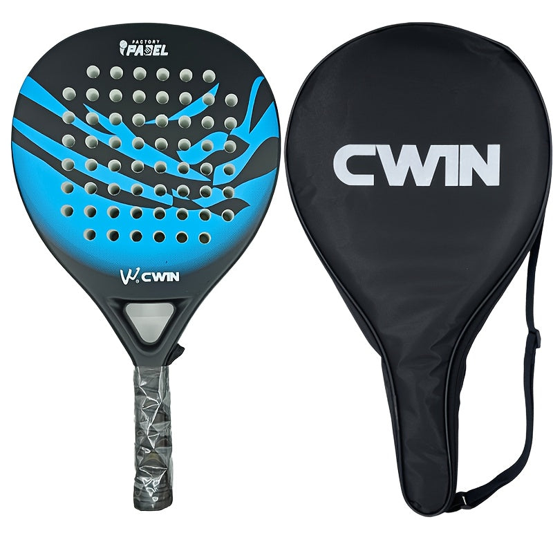 Carbon Fibre Padel Racket – Soft EVA Core – Lightweight Control Paddle with Carry Bag