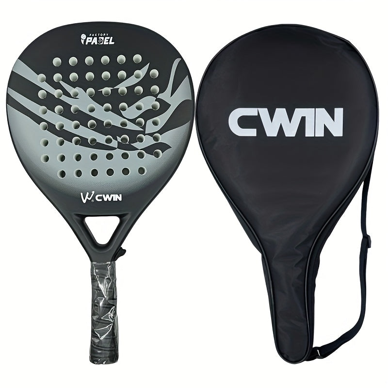 Carbon Fibre Padel Racket – Soft EVA Core – Lightweight Control Paddle with Carry Bag