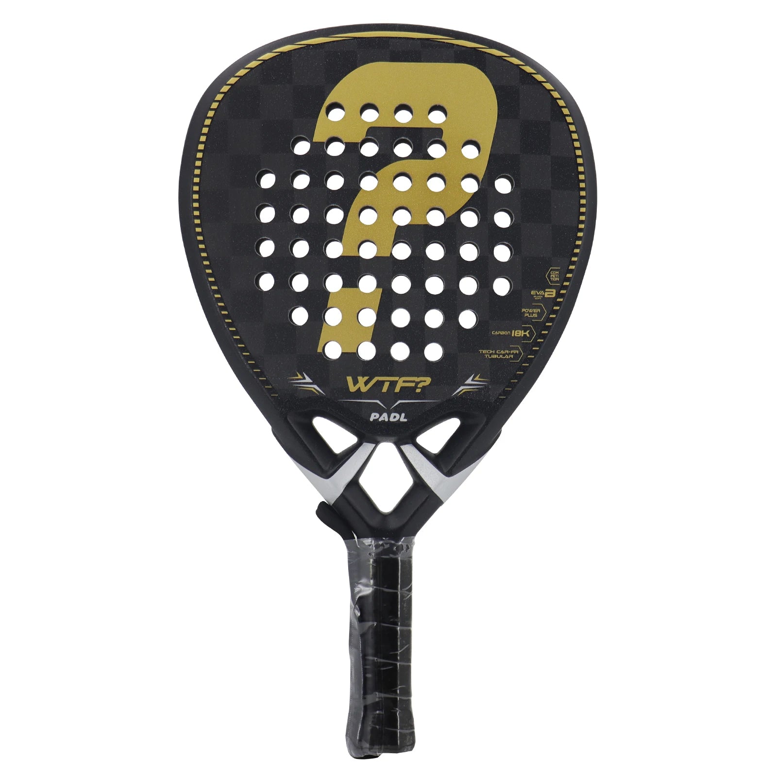 Carbon Fibre Padel Racket – EVA Memory Core – Rough Surface – Lightweight