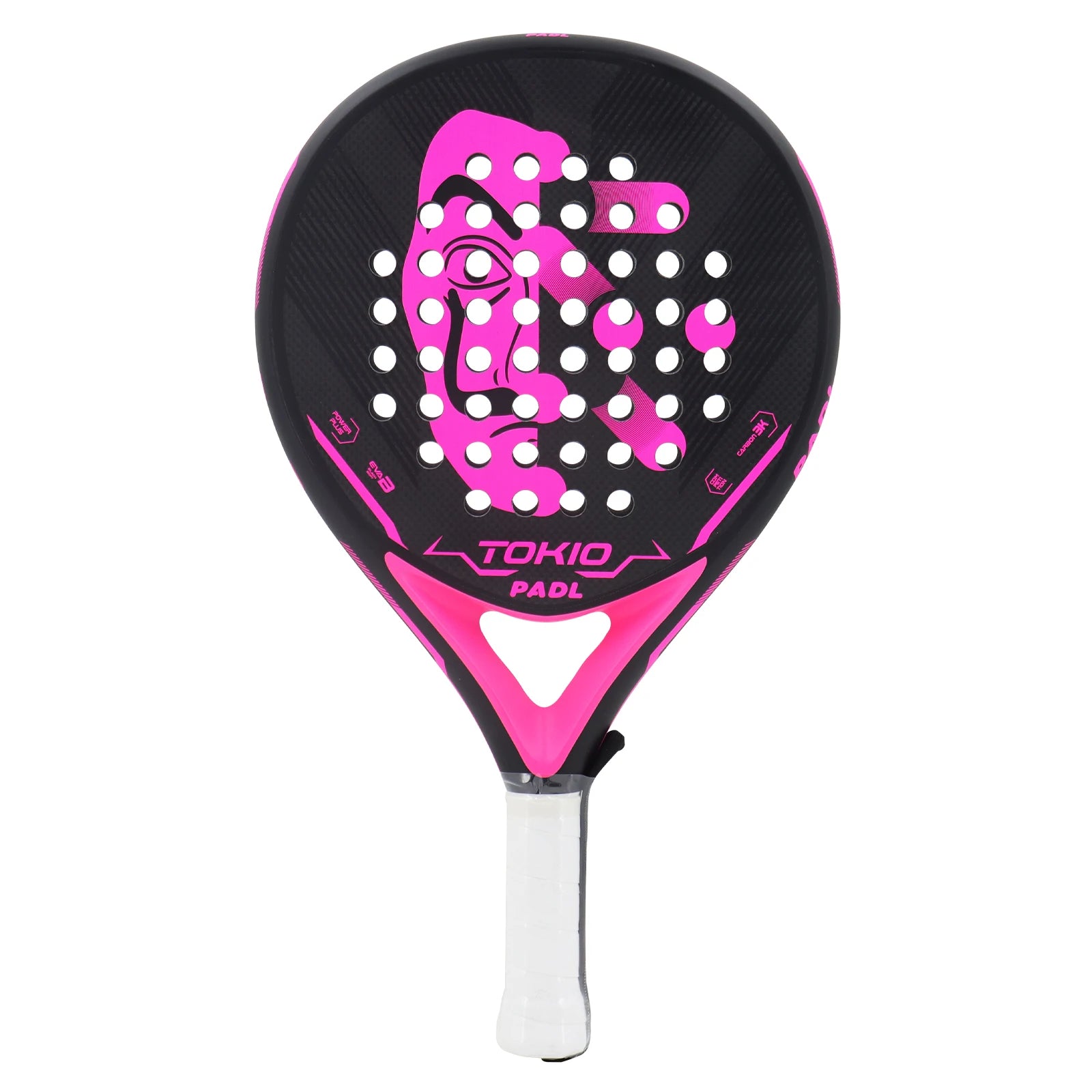 Carbon Fibre Padel Racket – EVA Memory Core – Rough Surface – Lightweight