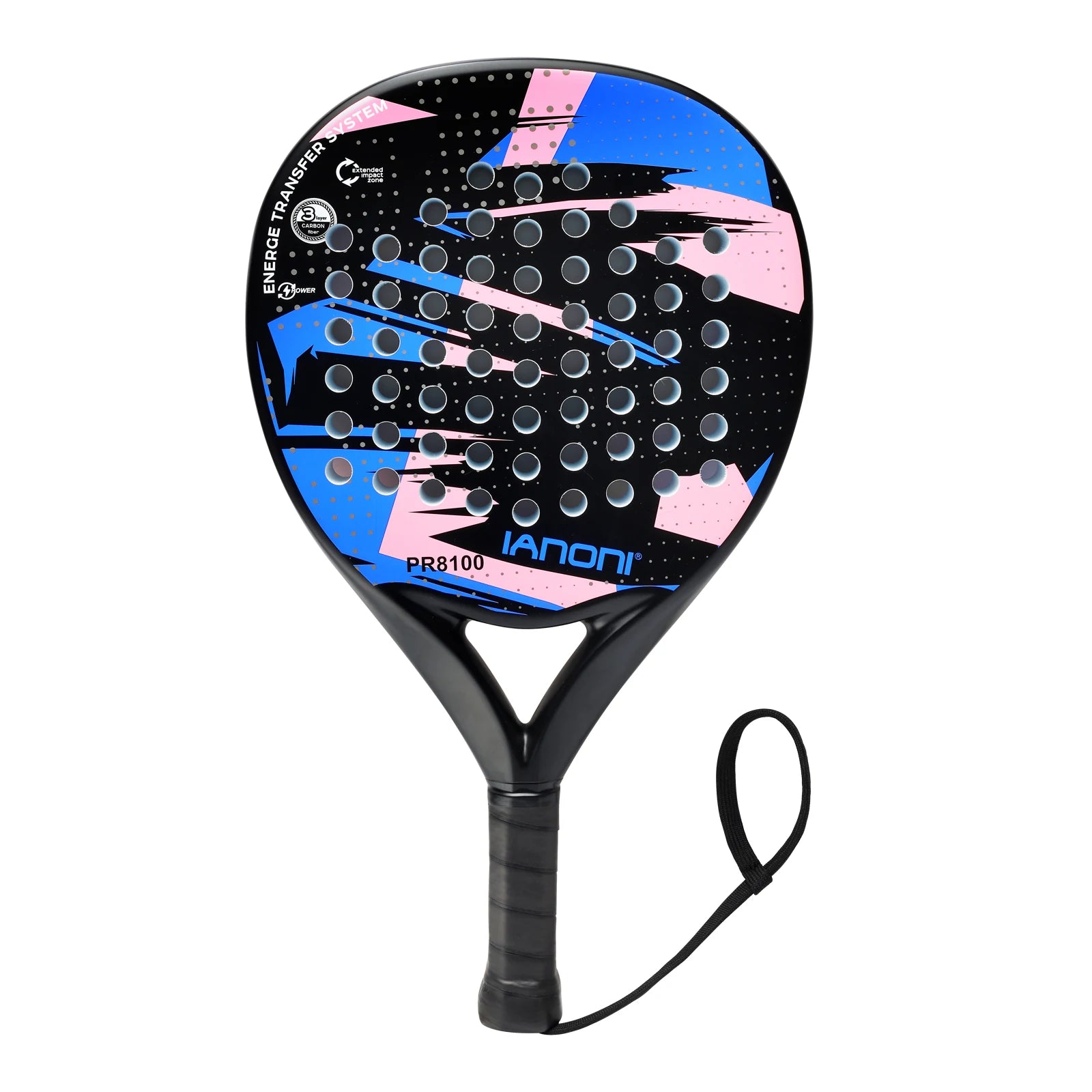 Padel Racket Carbon Fiber Surface with EVA Memory Foam