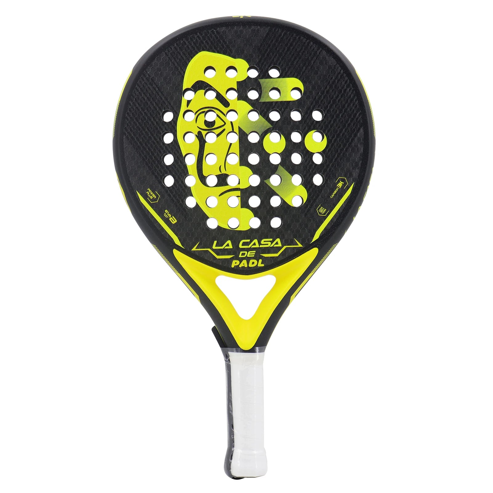 Carbon Fibre Padel Racket – EVA Memory Core – Rough Surface – Lightweight