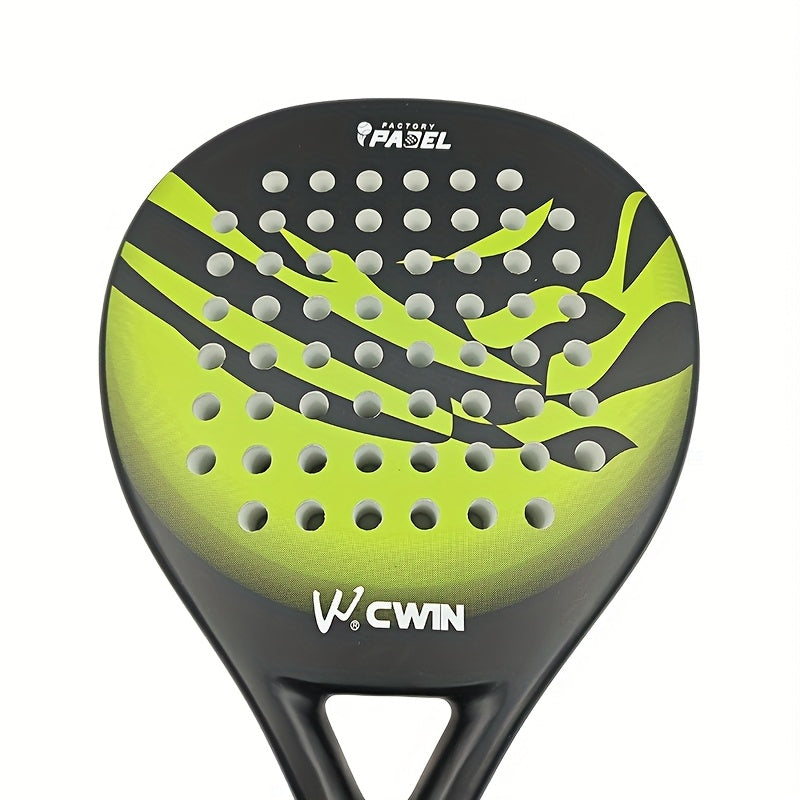 Carbon Fibre Padel Racket – Soft EVA Core – Lightweight Control Paddle with Carry Bag