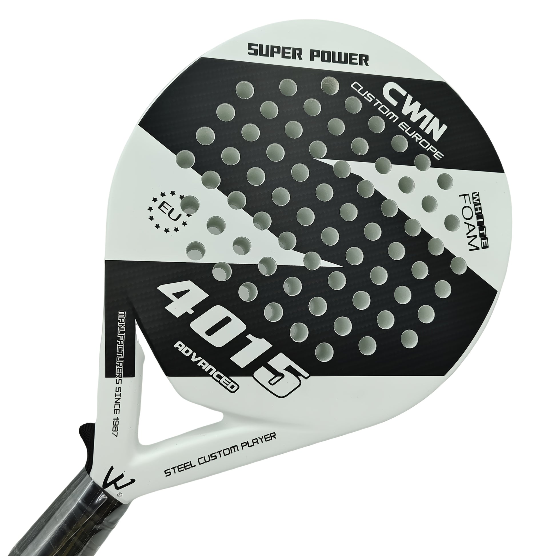 Carbon Fibre Padel Racket – Soft EVA Core – Lightweight with Carry Bag