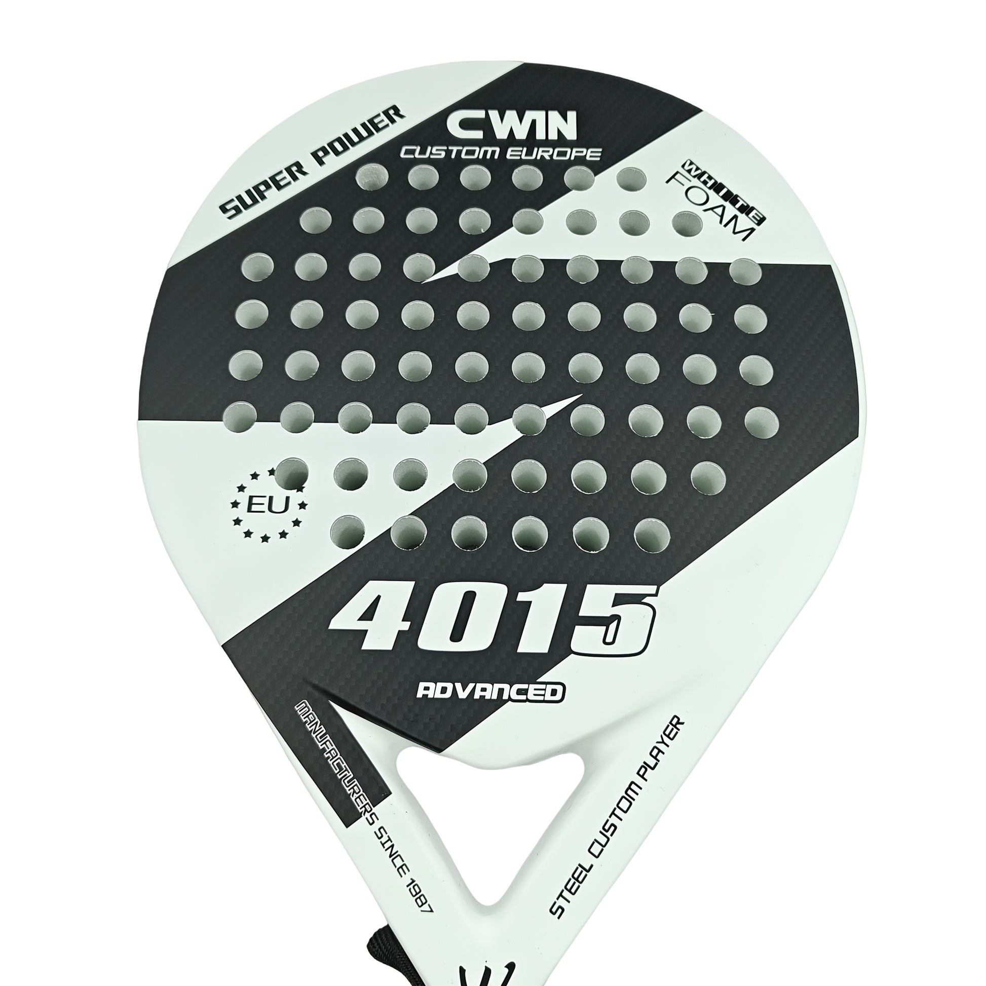 Carbon Fibre Padel Racket – Soft EVA Core – Lightweight with Carry Bag