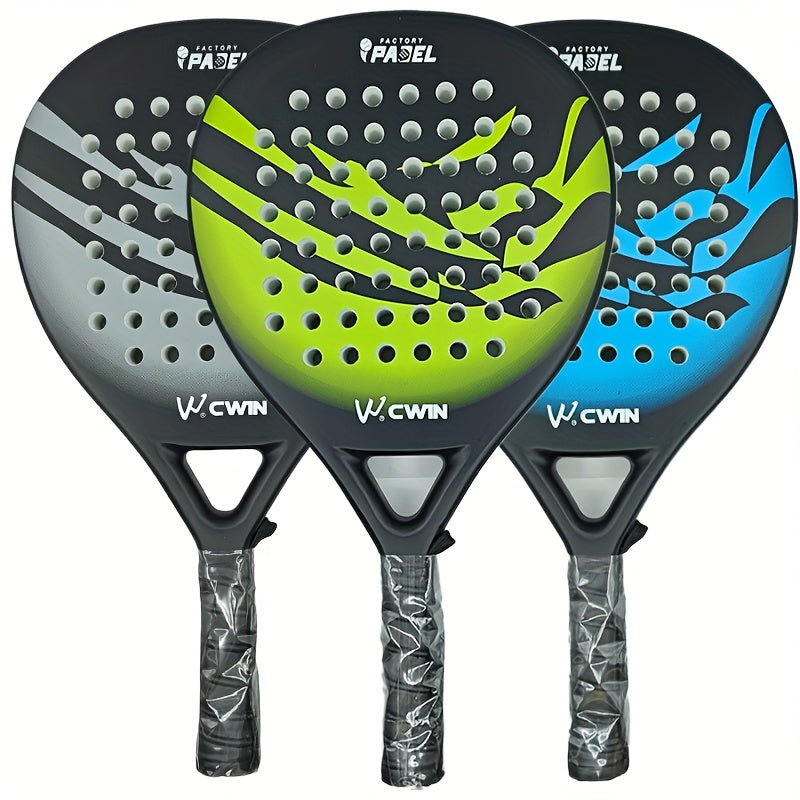 Carbon Fibre Padel Racket – Soft EVA Core – Lightweight Control Paddle with Carry Bag